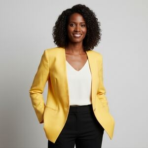 Vintage Braemar By Diana Charles Yellow Blazer